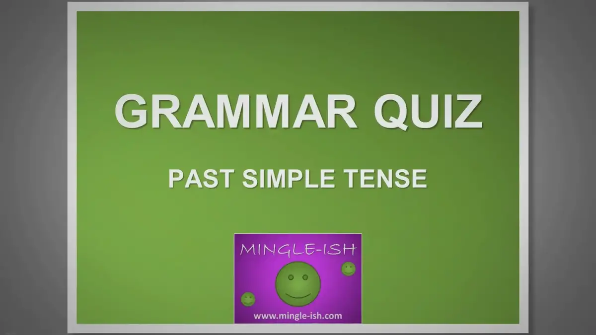 'Video thumbnail for Past simple tense - Grammar quiz #2'