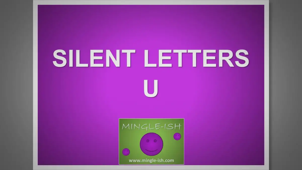 'Video thumbnail for Silent letters - U'