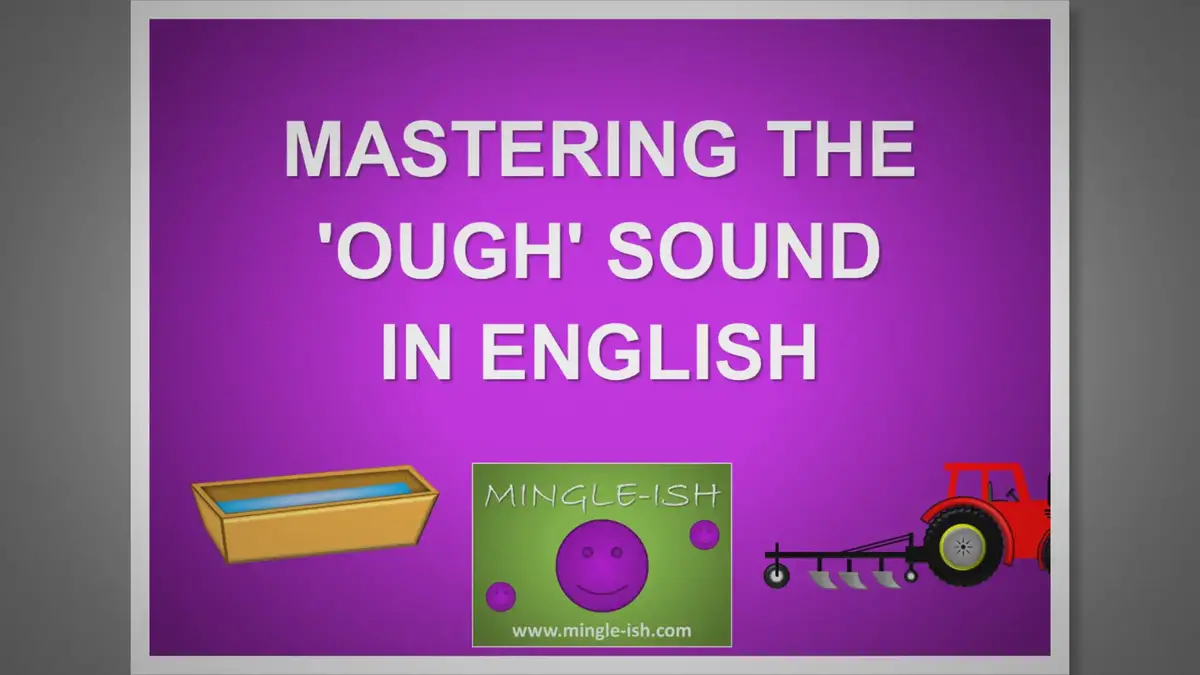 'Video thumbnail for Mastering the 'ough' sound in English'