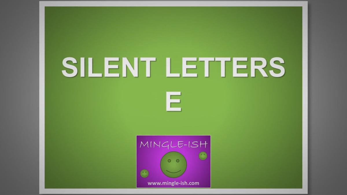 'Video thumbnail for Silent letters - E'