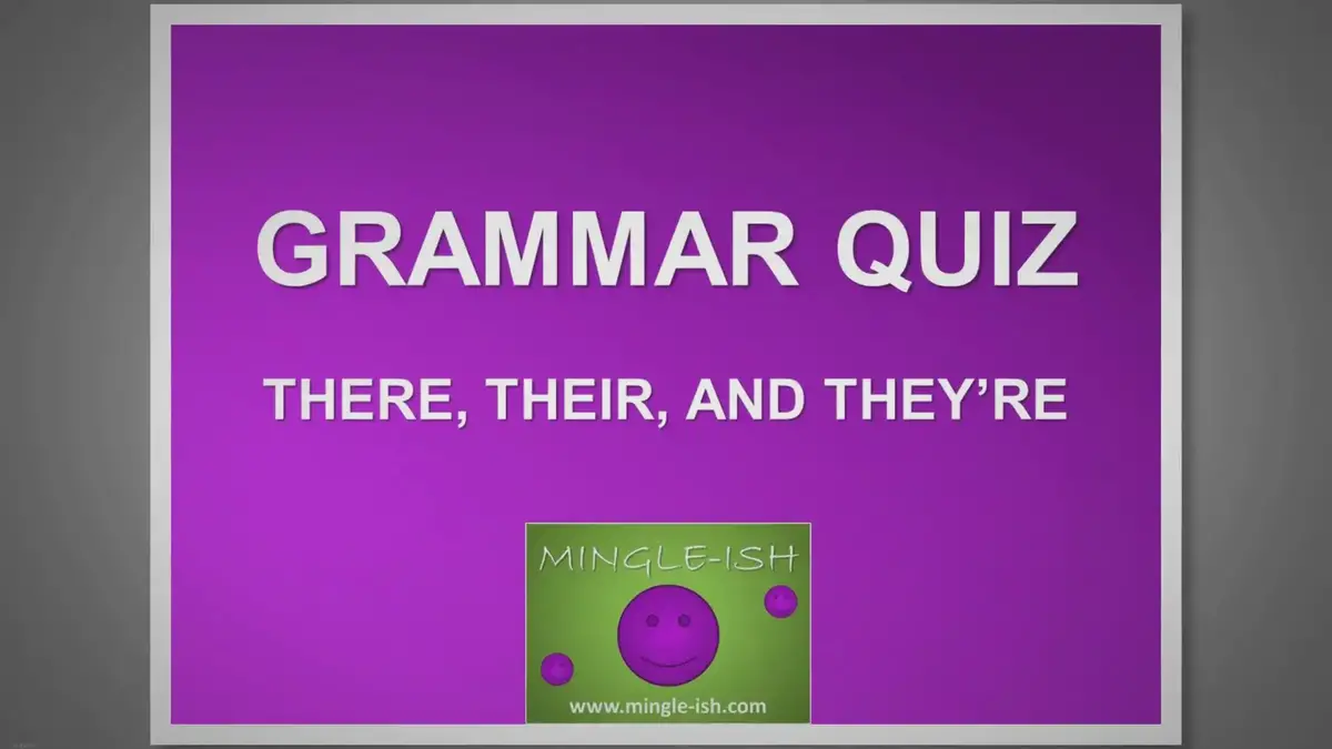 'Video thumbnail for There, their, or they're? Grammar quiz'