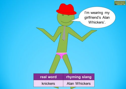 Cockney rhyming slang - Alan Whickers