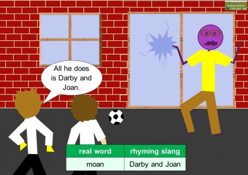 Cockney rhyming slang - Darby and Joan