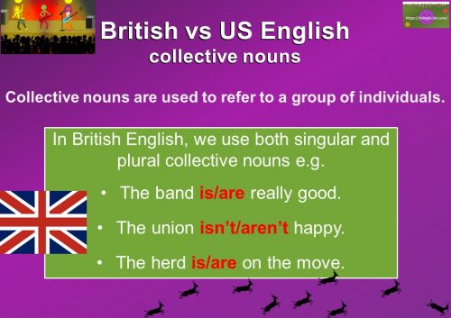 British English vs American English - collective nouns