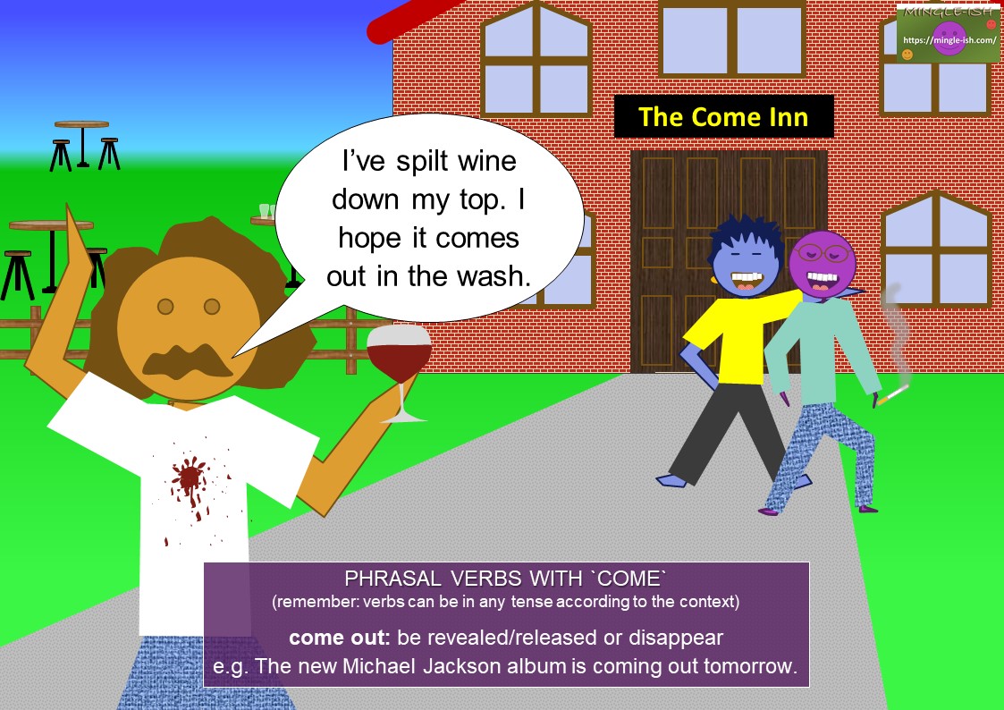 PICTURE Phrasal Verbs With Come Mingle ish