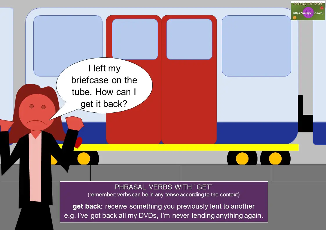 phrasal verbs with get - get back