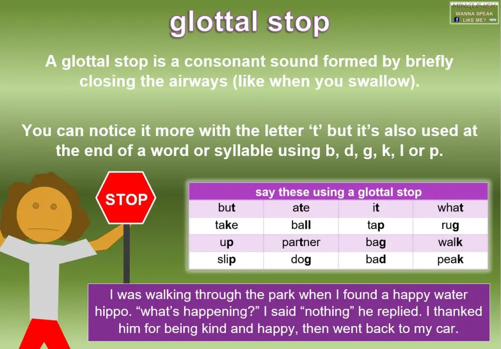 English Words With Glottal Stops