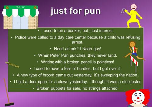weird English - English puns