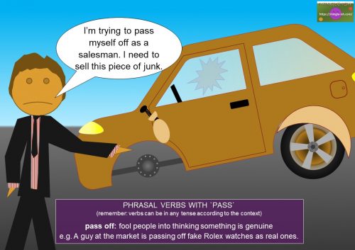 phrasal verbs with pass - pass off