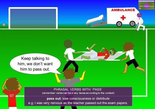 phrasal verbs with pass - pass out