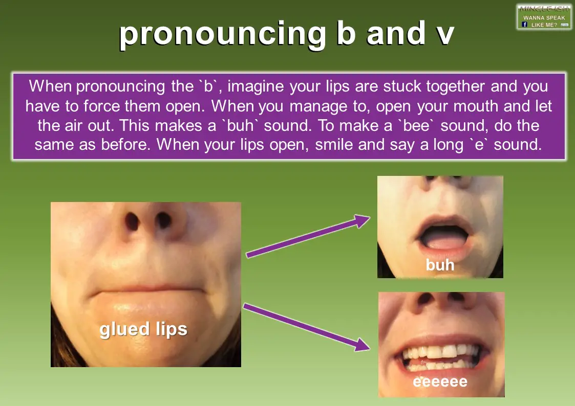 Pronouncing B And V Mingle Ish