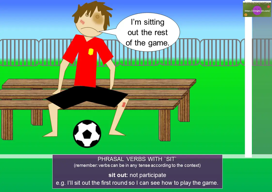 phrasal verbs with sit - sit out