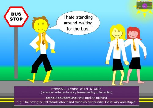 phrasal verbs with stand - stand up to