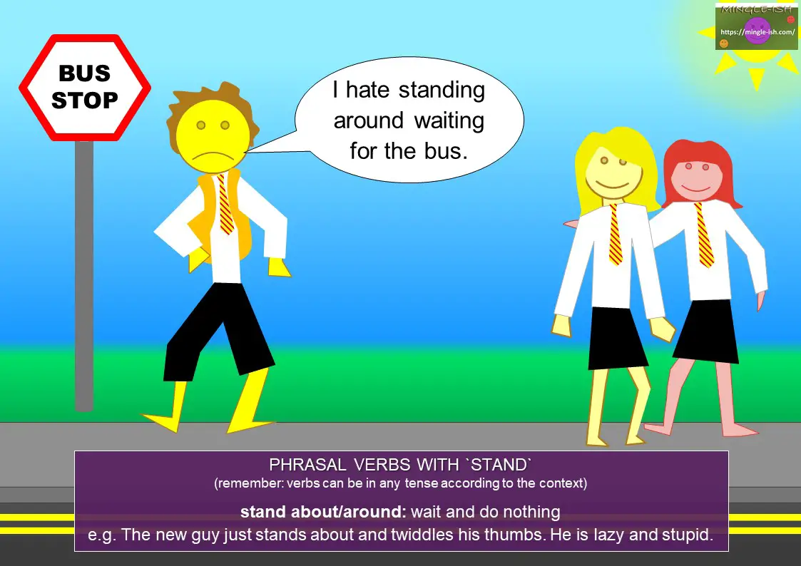 Phrasal verbs with stand Mingleish