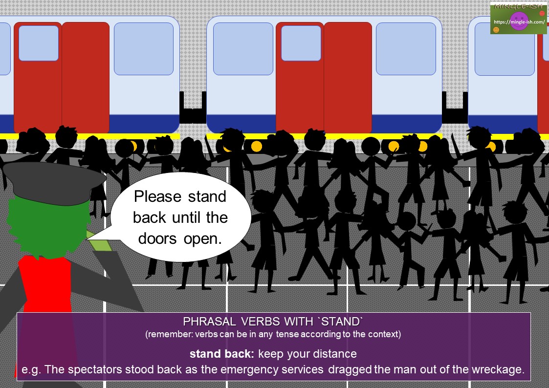 phrasal verbs with stand - stand back