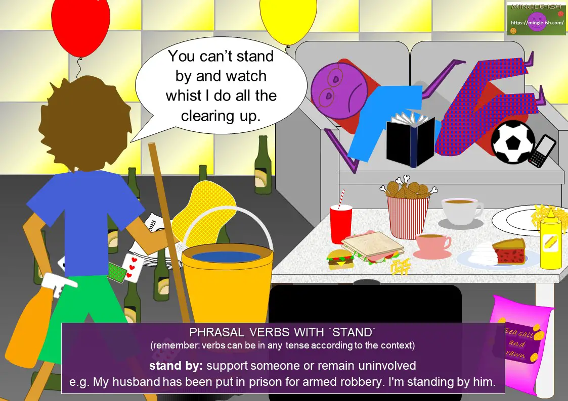 phrasal verbs with stand - stand by