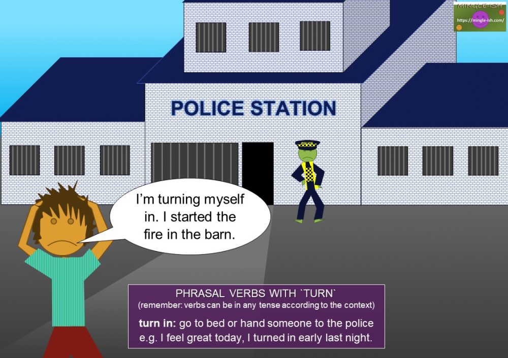 For Turn In Phrasal verbs with turn - Mingle-ish