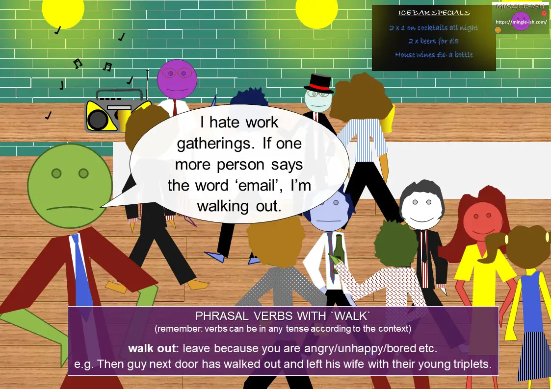 Phrasal Verbs With Walk Mingle ish