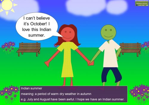 summer phrases - Indian summer