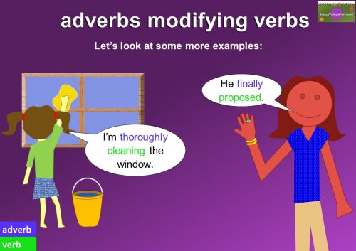 verb and adverb