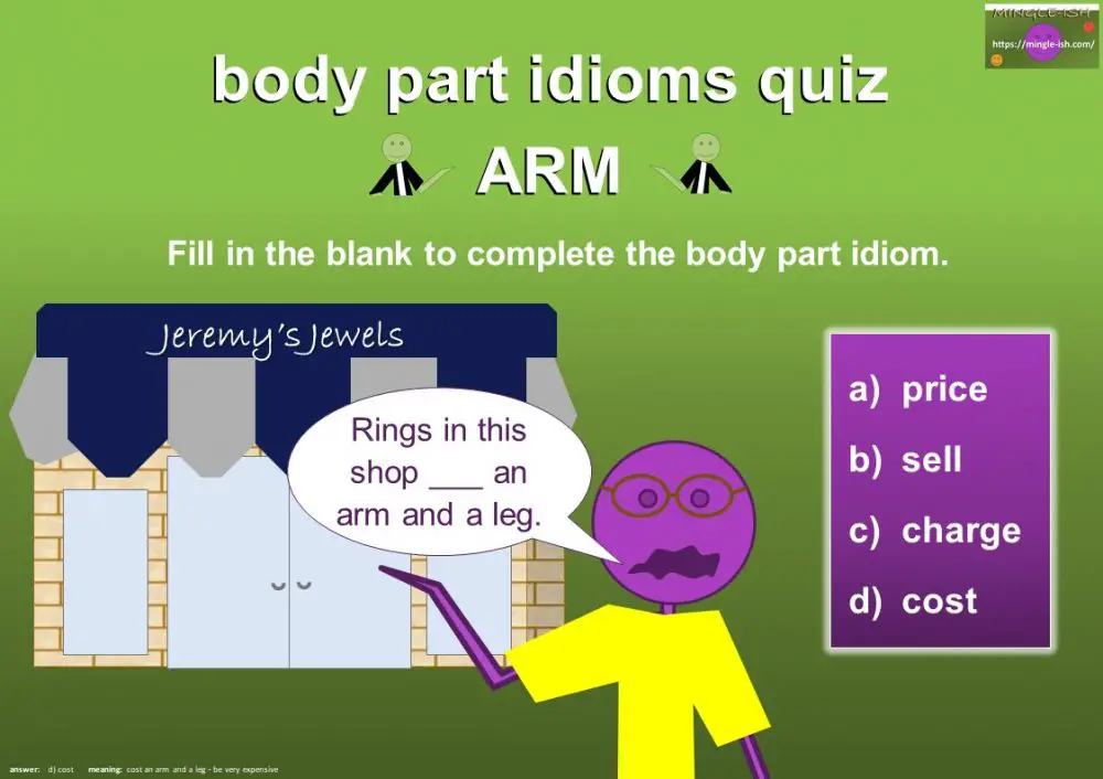 ARM idioms (body idioms) Mingleish