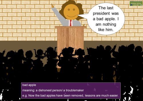 adjective idioms (bad) - bad apple