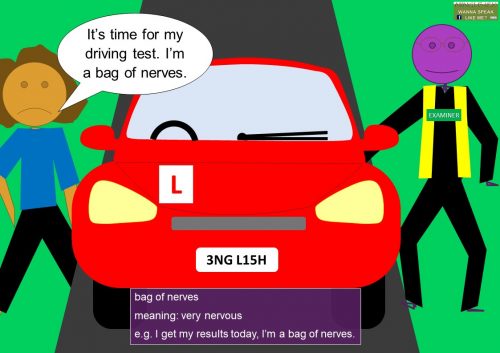 nerve idioms list - bag of nerves meaning