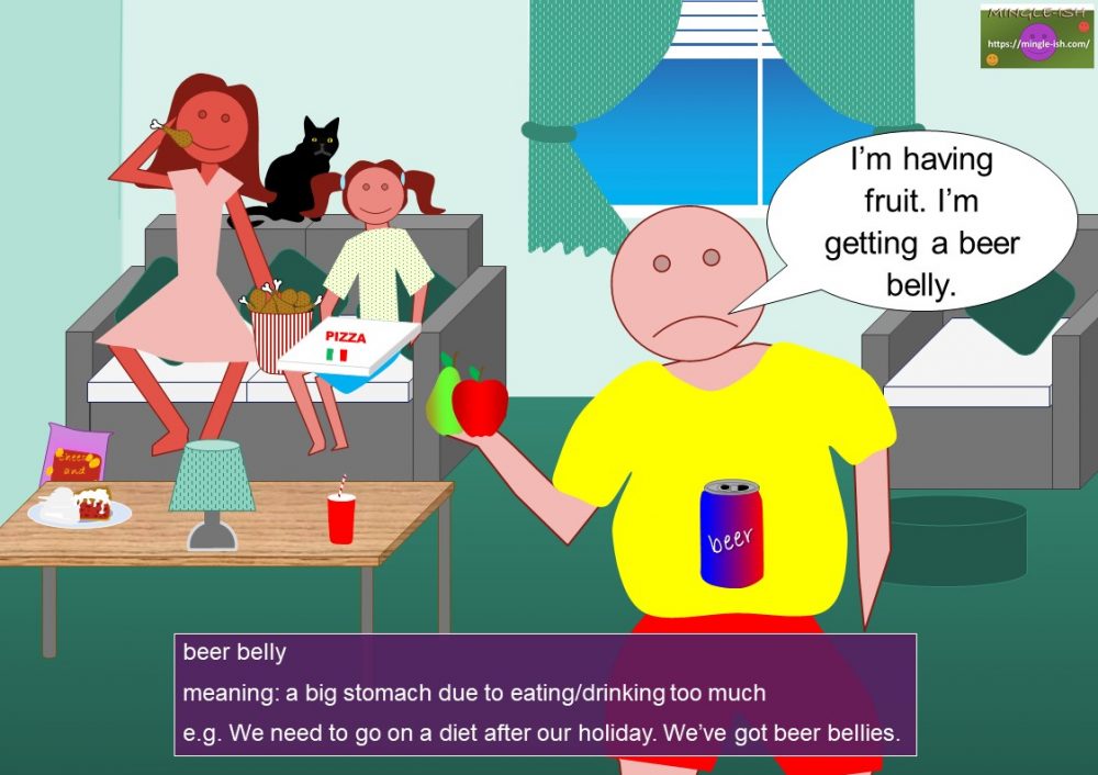 Stomach Idioms Mingle Ish