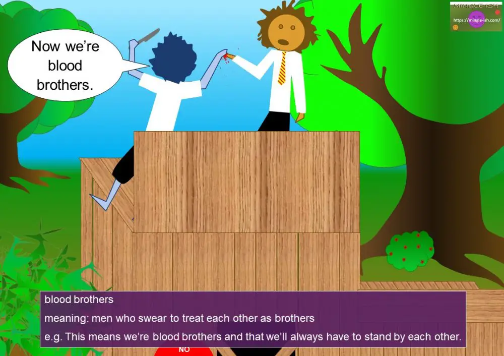 BLOOD idioms (body idioms) Mingleish