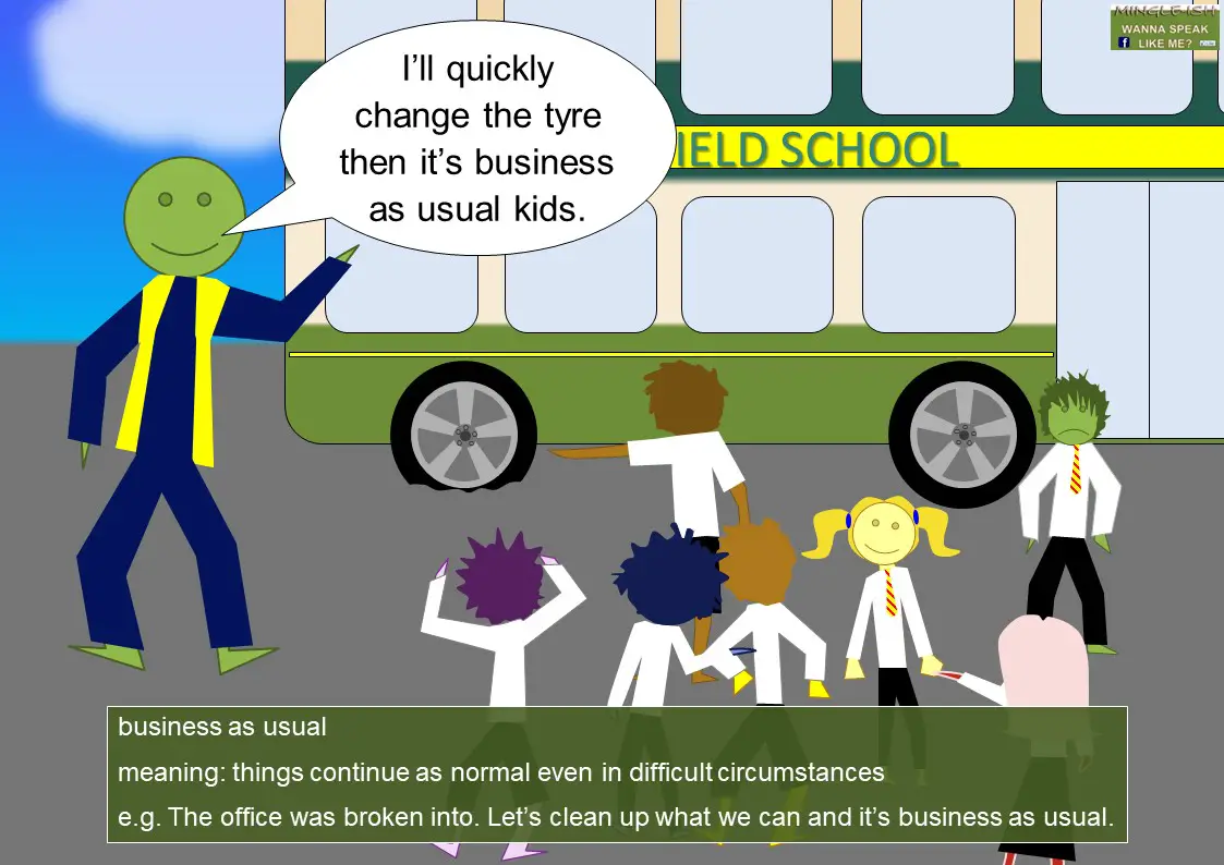 business idiom - business as usual