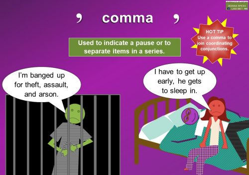 punctuation marks - comma