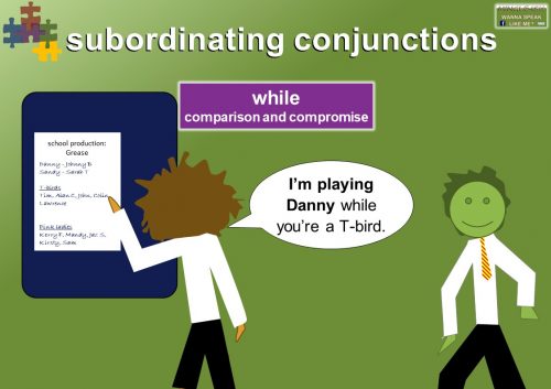 subordinating conjunctions - comparison and compromise - while