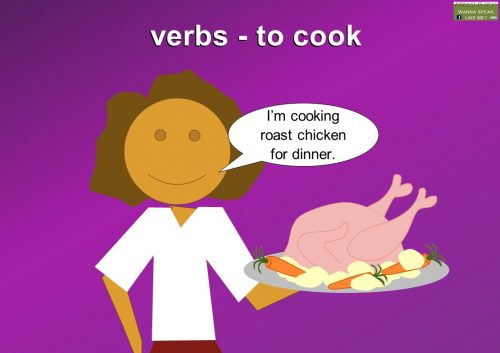 verb examples - cook