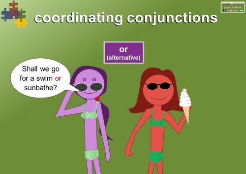 FANBOYS grammar - coordinating conjunction sentence examples - or
