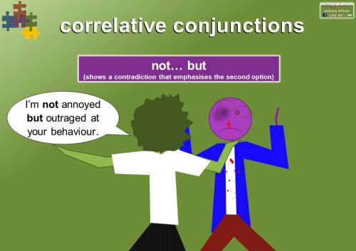 correlative conjunctions - not...but