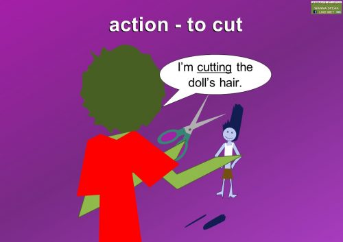 action verbs - cut