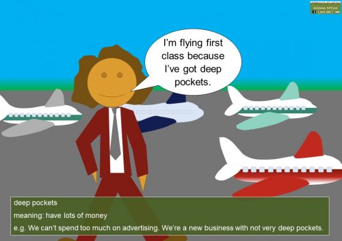 business idiom - deep pockets