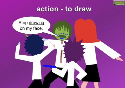 action verbs - draw