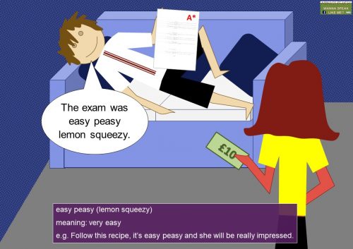 idiom adjectives (easy) - easy peasy