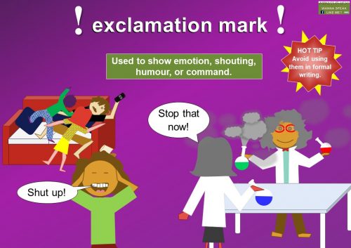punctuation marks - exclamation mark