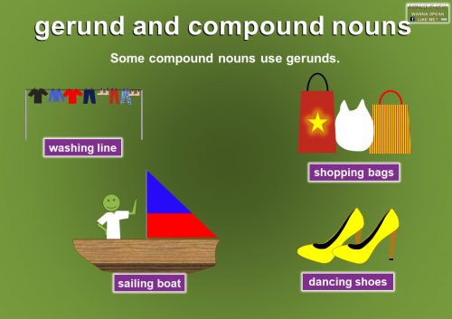 gerunds in grammar - function of a gerund - compound nouns