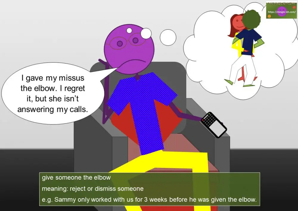ELBOW idioms (body idioms) Mingleish