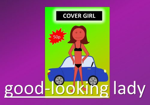 compound adjectives - good-looking lady