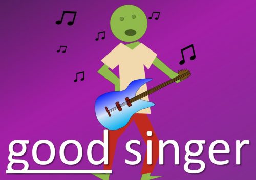 adjective examples - good singer