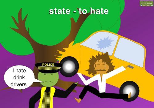 stative (state) verb examples - to hate