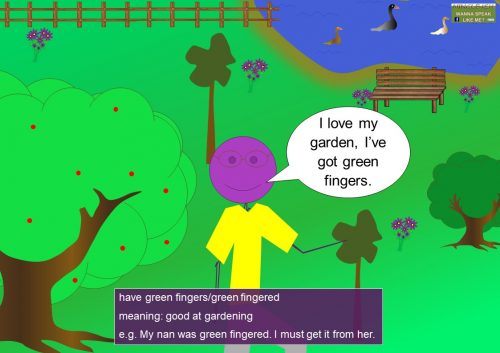 green sayings - have green fingers