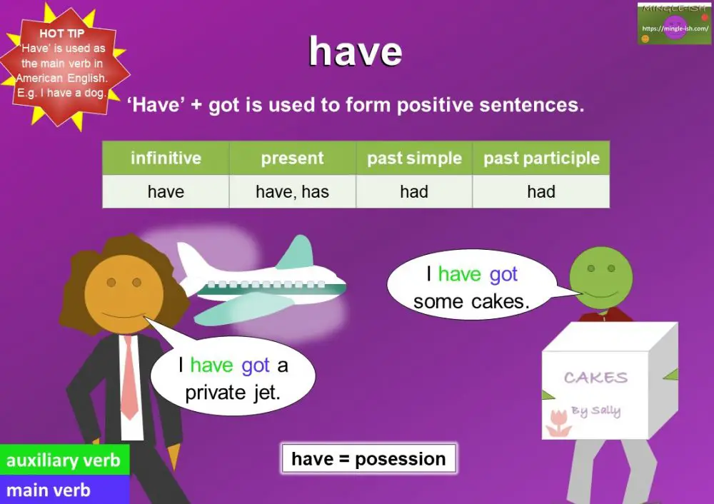 Auxiliary Verbs - 'have' Meaning And Examples - Mingle-ish