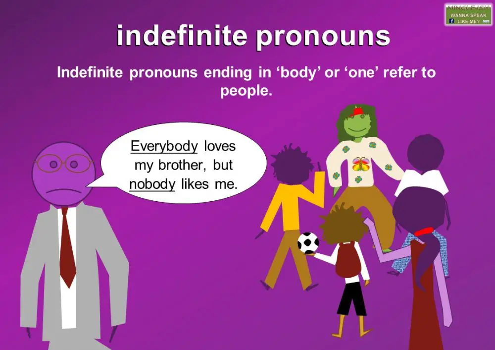 Indefinite Pronoun Meaning And Examples - Mingle-ish