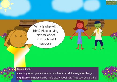 love idioms - love is blind