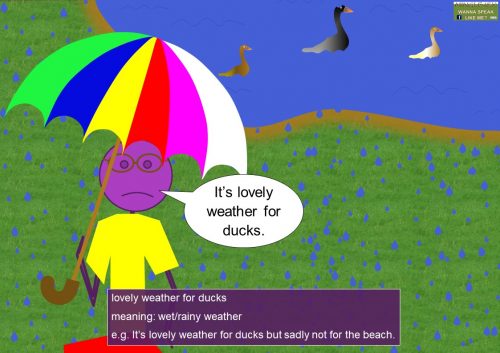 duck sayings - lovely weather for ducks